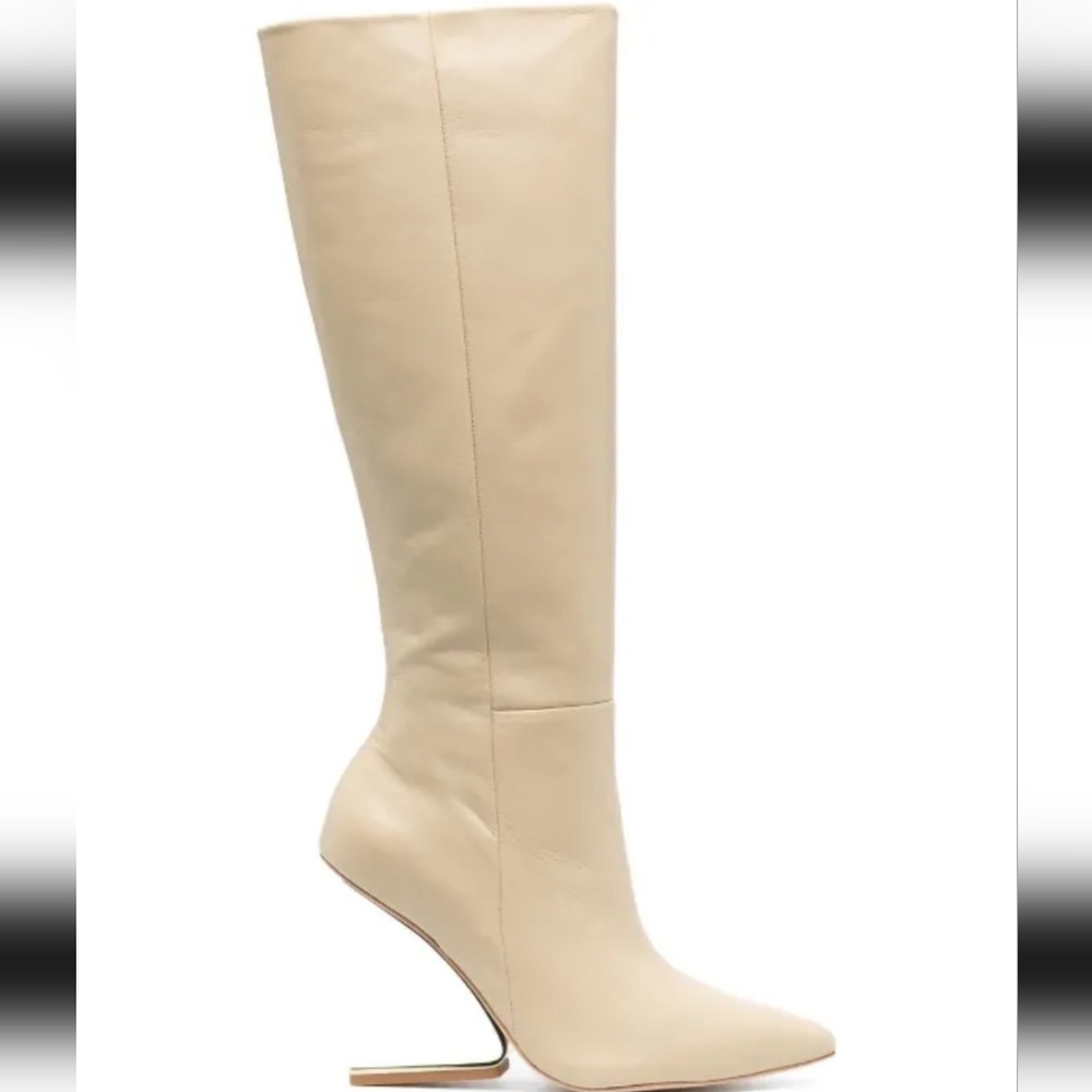 Cult Gaia Bianca High Heel Knee Boots - Picture 4 of 12